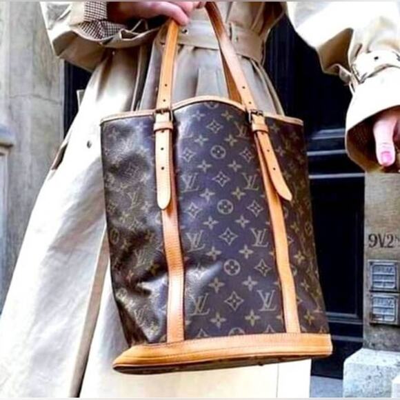 AUTHENTIC LOUIS VUITTON MONOGRAM BUCKET GM TOTE BAG DK5111 - Picture 8 of 8